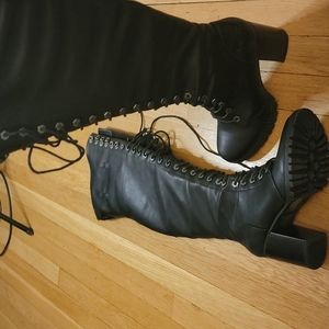 Milwaukee thigh high boots